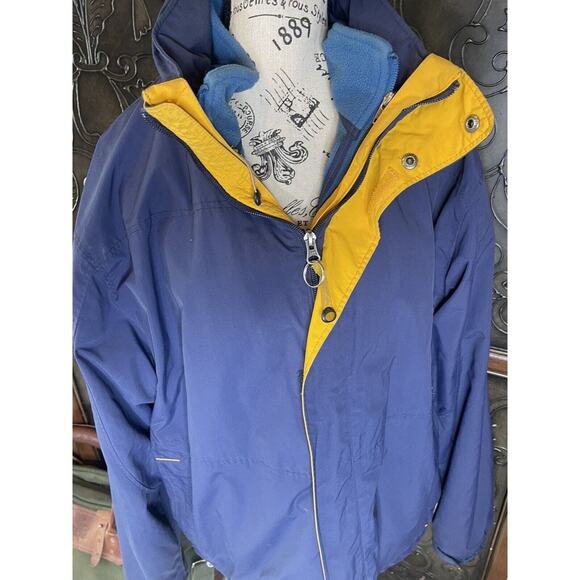 L.L. Bean Men's‎ Jacket With Removeable Fleece Sweater Jacket Liner Size L - Picture 1 of 11